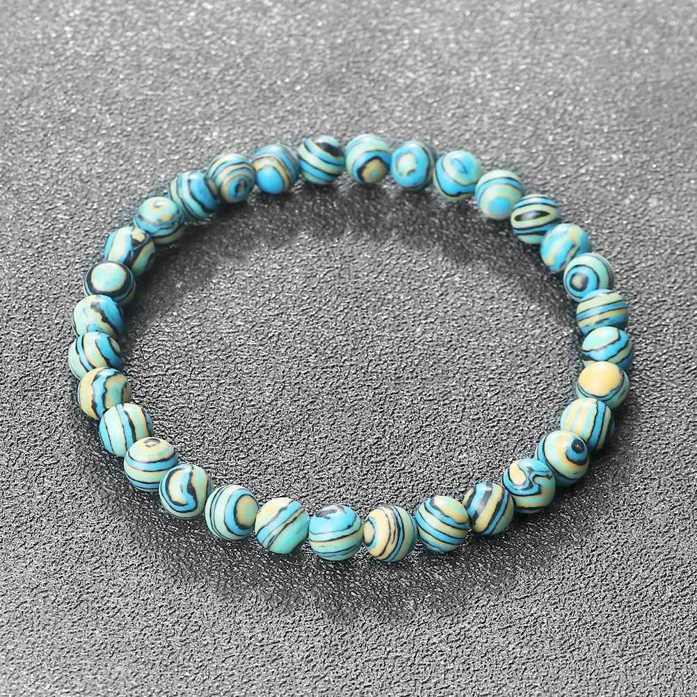 Arin - Blå Malachit Natursten Armband